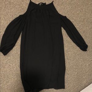 Long sleeve open shoulder dress